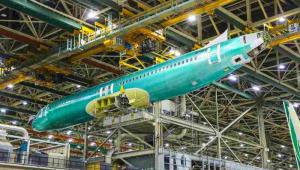 Renton fabryka Boeinga - kadłub B737 MAX 8 dla LOT-u