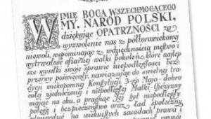 Preambuła do konstytucji z 17 marca 1921 r. fot. mat. prasowe